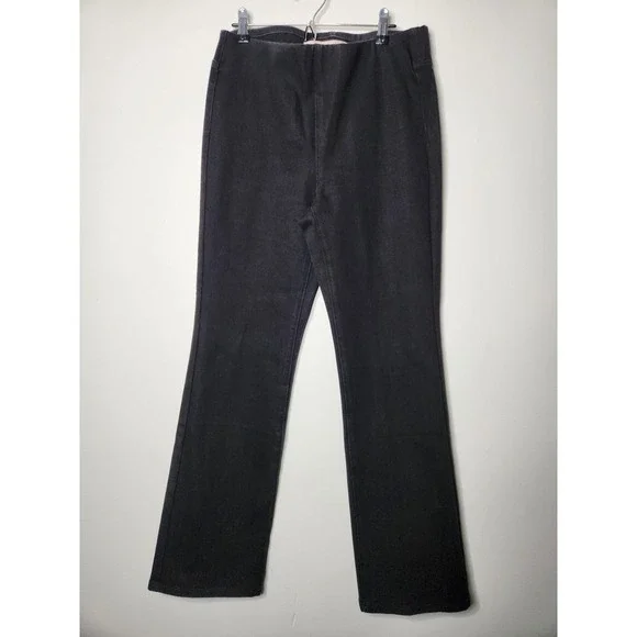 Soft Surroundings The Ultimate‎ Denim Bootcut Pull On Jeans Size Small Black - Picture 3 of 9